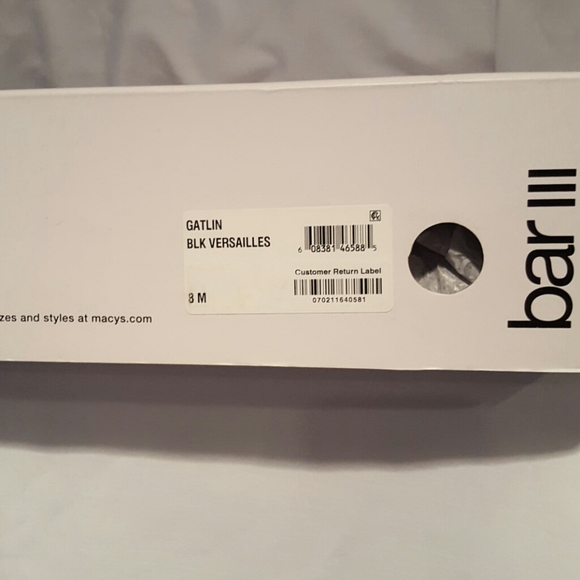 Bar III GATLIN Black Versailles shoes - Picture 4 of 5